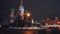 Amazing Saint Basil`s Cathedral in Red Square, Moscow, night, no people