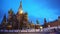 Amazing Saint Basil`s Cathedral in Red Square, Moscow, symbol of the country