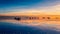 Amazing Salar de Uyuni mirror surface scenery