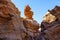 Amazing sandstone formations inTenerife national park canyon