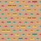 Amazing seamless vintage colorful car pattern