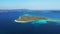 Amazing seascape on Adriatic sea, archipelago of Dugi Otok island in Croatia and beautiful blue bays