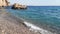 Amazing seascape with rock on the Konyaalti Beach in Antalya, Turkey - 12s