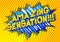 Amazing Sensation!!! - Comic book style word.