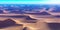 Amazing sight on Sahara desert at sunset 3d rendering