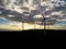 Amazing Silhouette and sunset at Wind Farm, Albany.