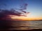 Amazing skies and clouds over a beautiful empty beach - sunset shot