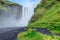 Amazing Skogafoss waterfall. Iceland, Europe