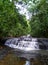 Amazing small waterfall inside the jungle