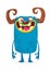 Amazing smiling monster cartoon