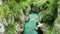 Amazing Soca river gorge in Slovenian Alps. Great Soca Gorge (Velika korita Soce), Triglav National park, Slovenia.