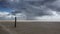 On the amazing Sonderstrand beach on the Romo peninsula, Jutland, Denmark