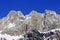 Amazing spring landscape of Skrlatica Peak (2740m) in the Julian Alps, Triglav National Park, Slovenia.