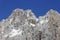 Amazing spring landscape of Skrlatica Peak (2740m) in the Julian Alps, Triglav National Park, Slovenia.