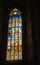 Amazing stained glass window in St. Barbara\'s Church, Kutna Hora