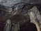 Amazing stalagmite formation inside Bat cave located in Kilim Karst Geoforest Park, Langkawi, Kedah, Malaysia.