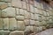 Amazing Stonework of the Inca Wall on Hatun Rumiyoc Street, the Ancient Street in Historic Centre of Cusco, Peru