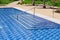 Amazing stylish modern blue ceramic tiles swimming pool entrance