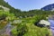 Amazing summer landscape of Banski lakes, Pirin Mountain