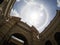 Amazing sun halo at wat phra kaew, bangkok, thailand.