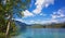 Amazing sunny summer day on the Hintersee lake