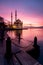 Amazing sunrise at ortakoy mosque, istanbul