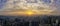 Amazing sunrise panorama of Chongqing city