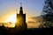 Amazing sunrise view in Stirling City, Scotland in Autumn