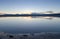 Amazing sunset on the Bonneville Salt Flats