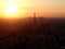 Amazing sunset in charming Paris