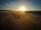 Amazing sunset in Jericoacoara beach in Ceara, Brazil. Famosu place