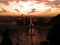 Amazing sunset with panorama of Rome in autumn. Taken in Rome/Italy, 11.04.2017