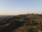 Amazing sunset panoramic view of towers of old town San Giminiano, Tuscany, Italy