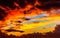 Amazing sunset sky background