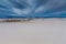 The Amazing Surreal White Sands of New Mexico and Mountains.