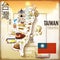 Amazing Taiwan attractions map