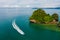 Amazing Thailand high season beautiful seascape aerial view ao nang beach island krabi Thailand