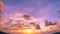 Amazing time lapse of majestic sunset or sunrise landscape dramatic twilight nature cloudscape sky and cloud moving away rolling c