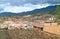 Amazing Townscape of Chachapoyas with Gray Rainy Clouds, View from Mirador Luya Urco, Chachapoyas, Amazonas Region, Peru