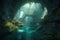 Amazing Underwater world. Generative AI