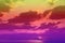 Amazing unreal vivid fantasy sunset or sunrise clouds in the sky for using in design as background