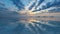 Amazing Uyuni Salt Flats at sunset, Bolivia, fly over