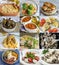 Amazing variety of different homemade dishes