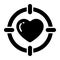 Amazing vector of love target, editable style