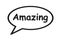 Amazing Vector Speech Bubble Talk. Black And White Balloon Speech - Vector