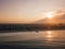 Amazing Venice beach during morning sunrise