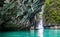 Amazing view of beautiful lagoon with turquoise water in Koh Hong island. Location: Koh Hong island, Krabi, Thailand, Andaman Sea