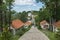 Amazing view of churches in Krastova gora Cross Forest , Rhodope mountain, Bulgaria