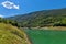 Amazing view of curvy, meandering Zavoj lake on Old Mountain, Serbia.