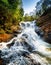 Amazing view of the Datanla waterfall with crystal clear water